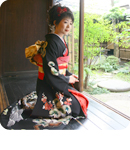 黒引き振袖